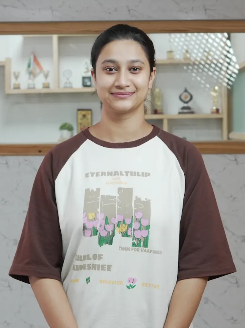 Shreya — Jains Computer student placed at Capgemini