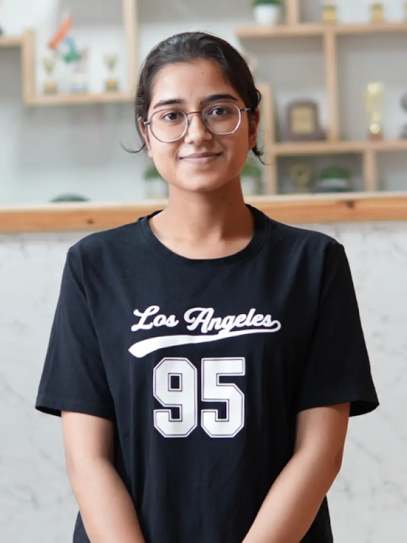 Yashika — Jains Computer student placed at Infosys