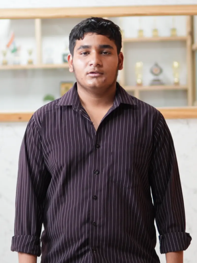 Ekansh — Jains Computer student placed at Capgemini